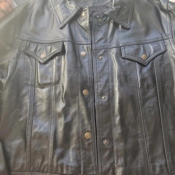 Finity Midnight Leather Jacket - Picture 11 of 12